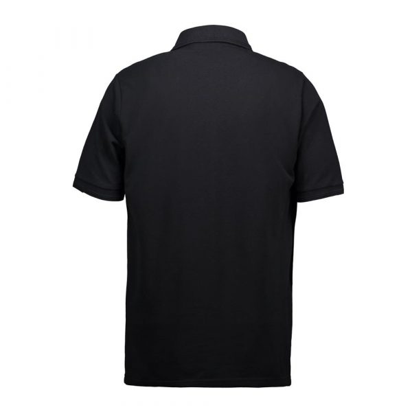 ID Pro Wear Herren Poloshirt mit Tasche in Schwarz