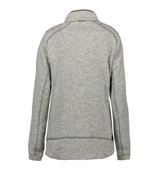 ID Zip'n'Mix Fleece Grau Melange für Damen Rückseite