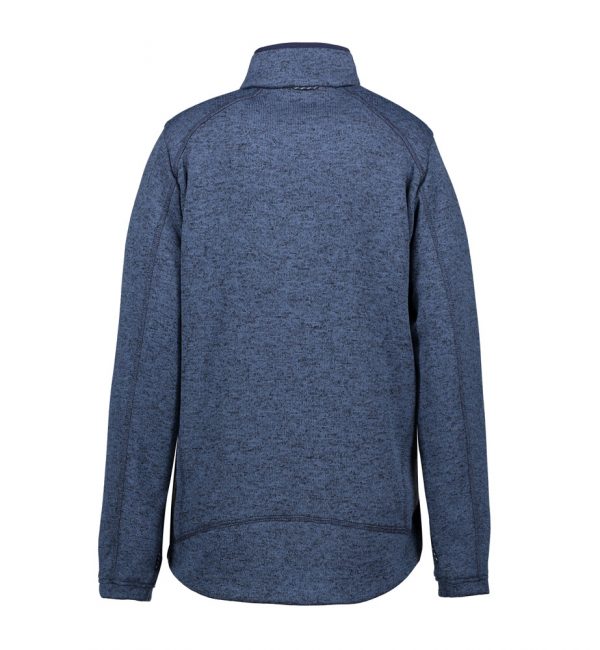 ID Zip'n'Mix Fleece Melange Navy für Damen Rückseite