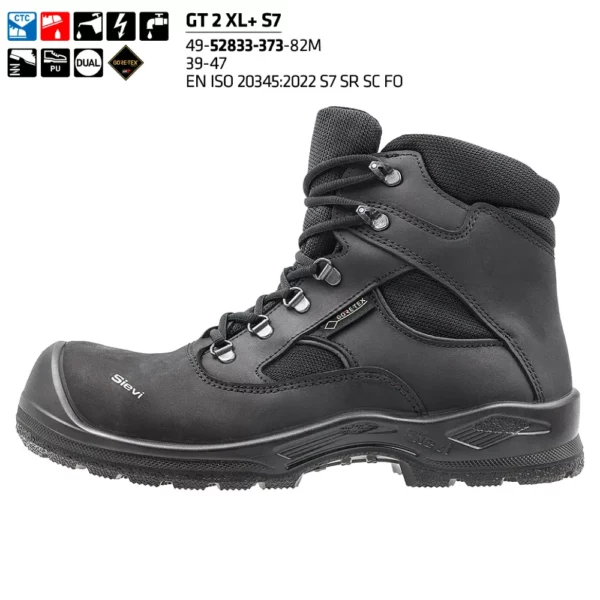 Sievi GT 2 XL+ S7 Sicherheitsstiefel mit Gore Tex Membran. Ehemals mit S3 Norm zertifiziert